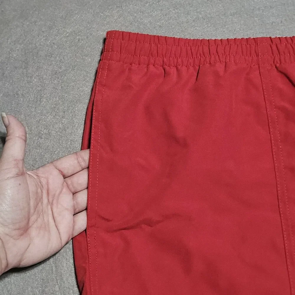 Orvis Swim Shorts Men's XL Mesh Lined Drawstring Red Board‎ Trunks NEW
